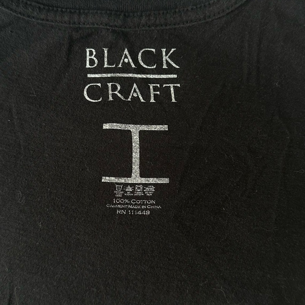 Blackcraft Cult Graphic Tee – Size I (XS/Small Fit) - Picture 2 of 2